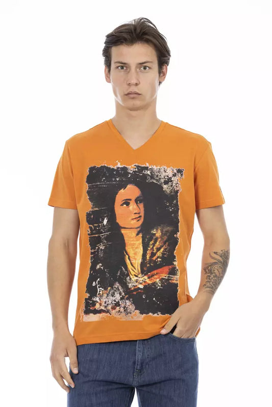 Oranges Baumwoll-T-Shirt für Herren
