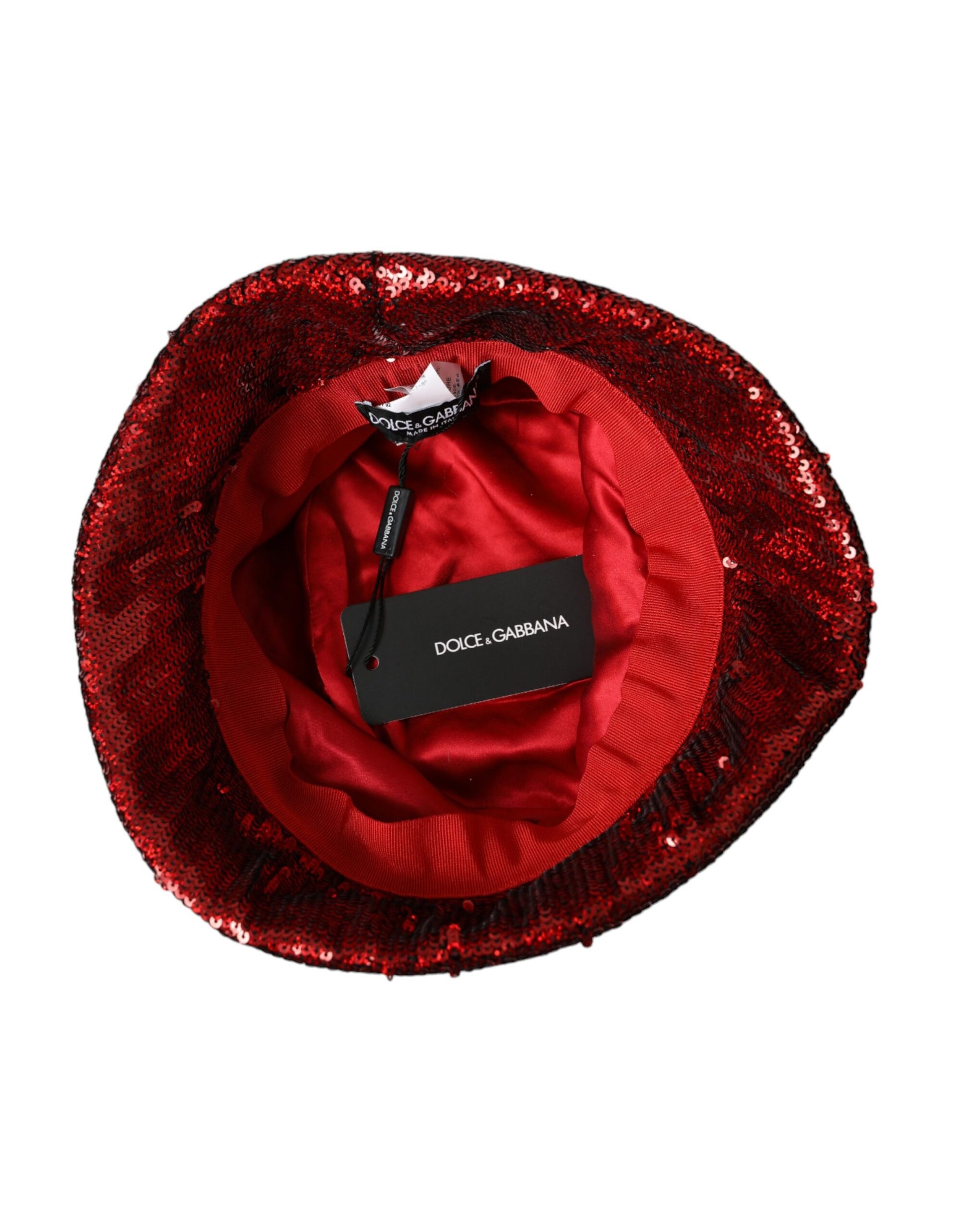 Roter Nylon-Anglerhut mit Pailletten für Herren