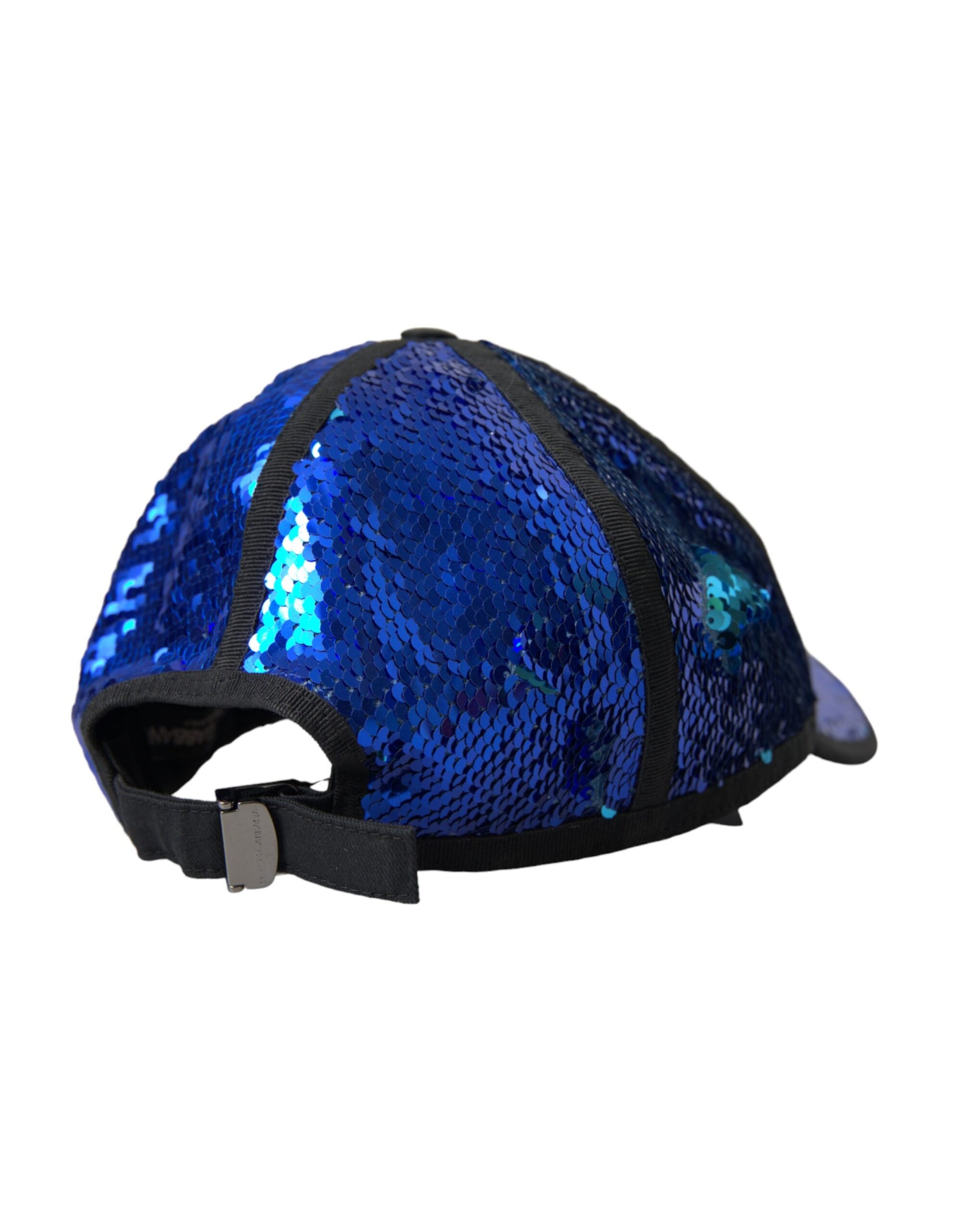 Royalblaue Baseballmütze mit Pailletten für Herren
