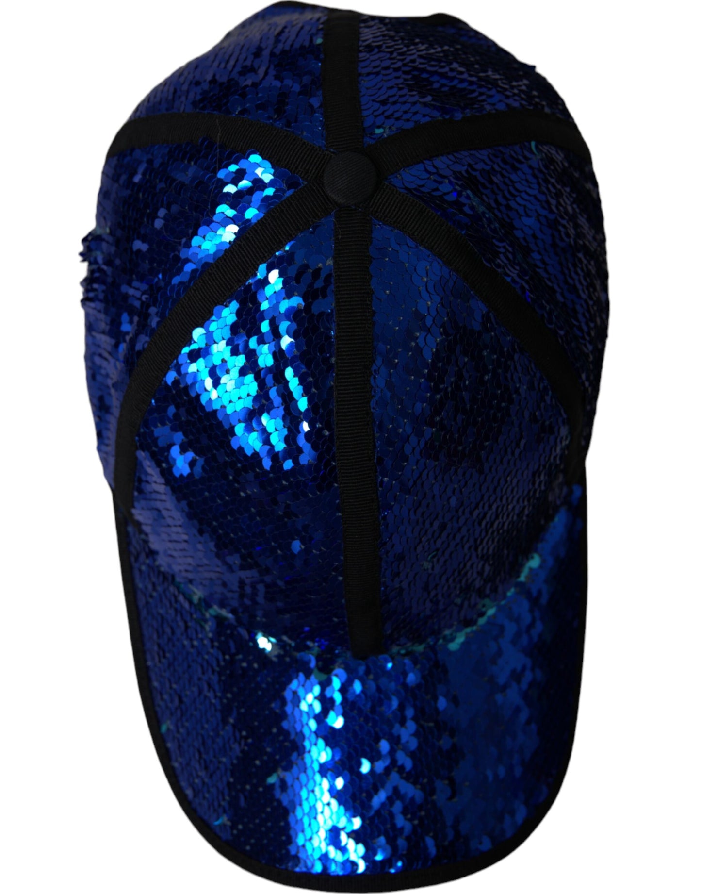 Royalblaue Baseballmütze mit Pailletten für Herren
