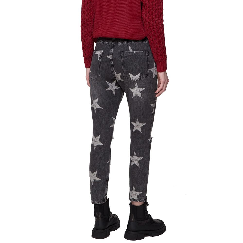Graue Jeans und Hose aus Baumwolle