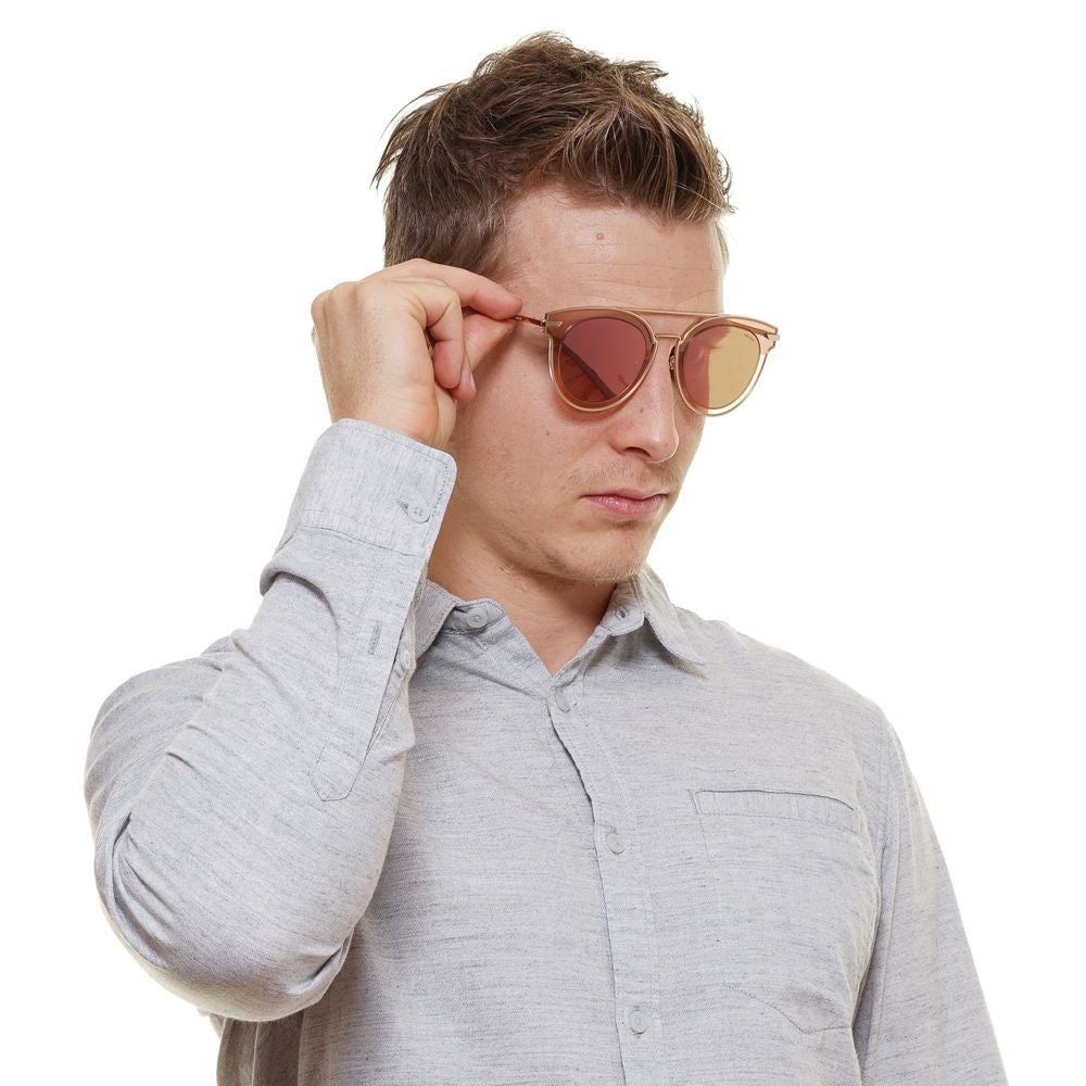 Roségoldfarbene Sonnenbrille für Herren