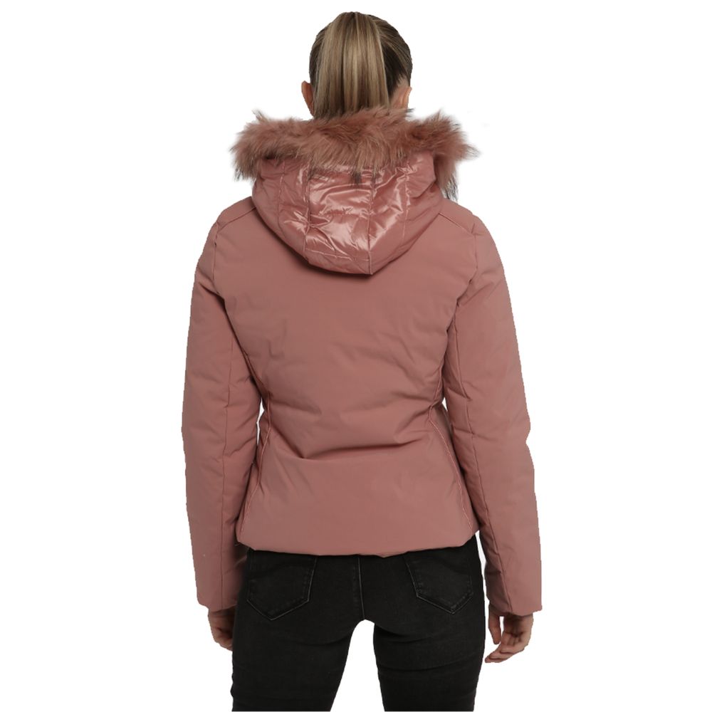 Rosa Nylon Jacken & Mantel