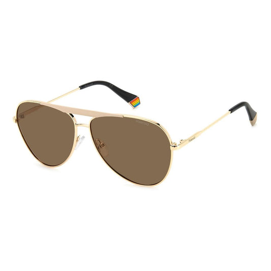 Gold Stainless Steel Stainless Steel Sunglasses