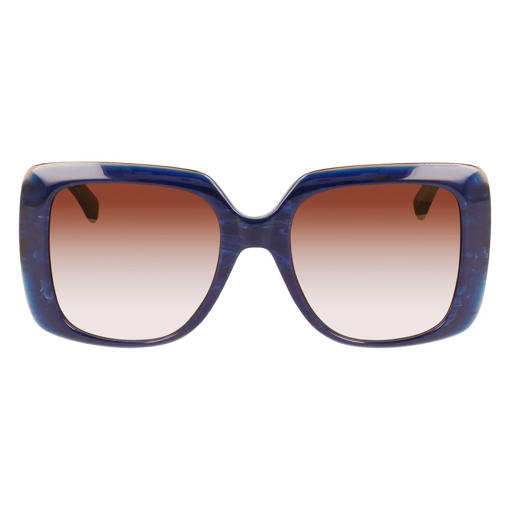 Blaue Sonnenbrille aus Acetat