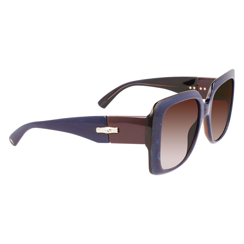 Blaue Sonnenbrille aus Acetat
