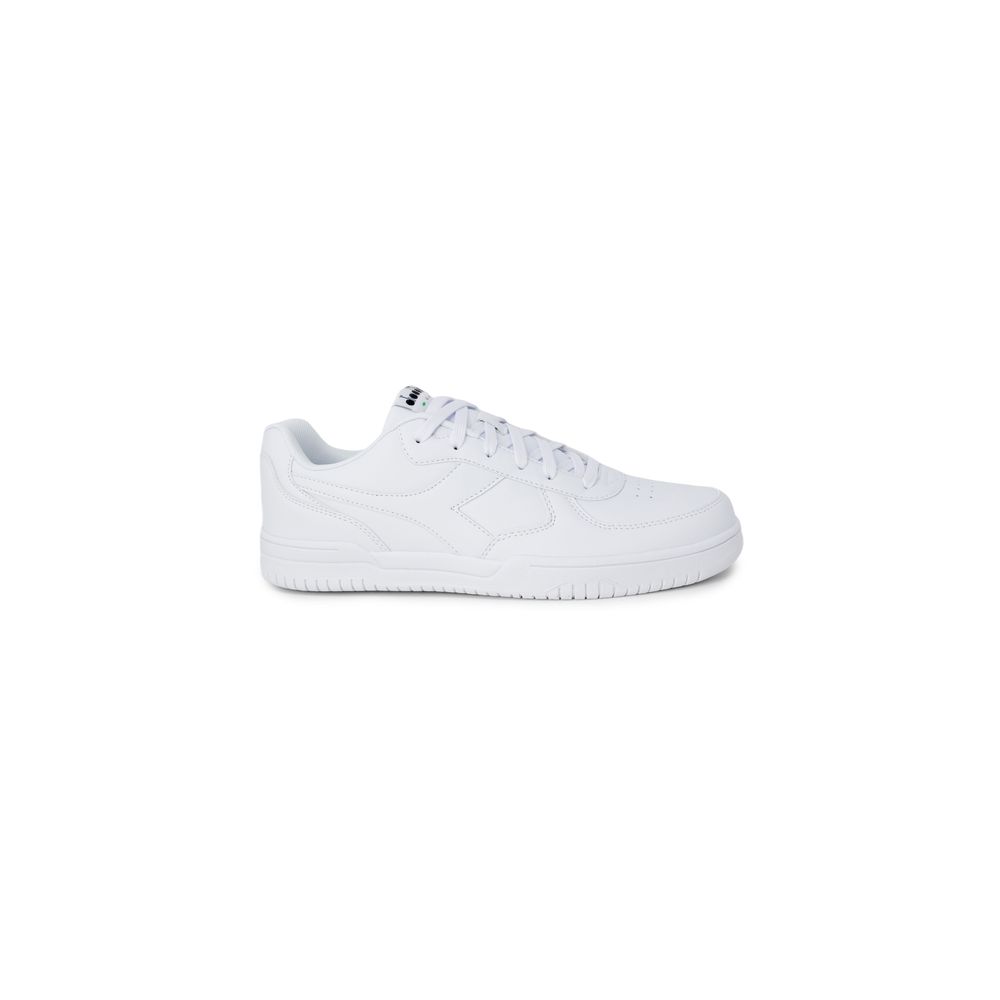 Weißer Sneaker aus Kunstleder