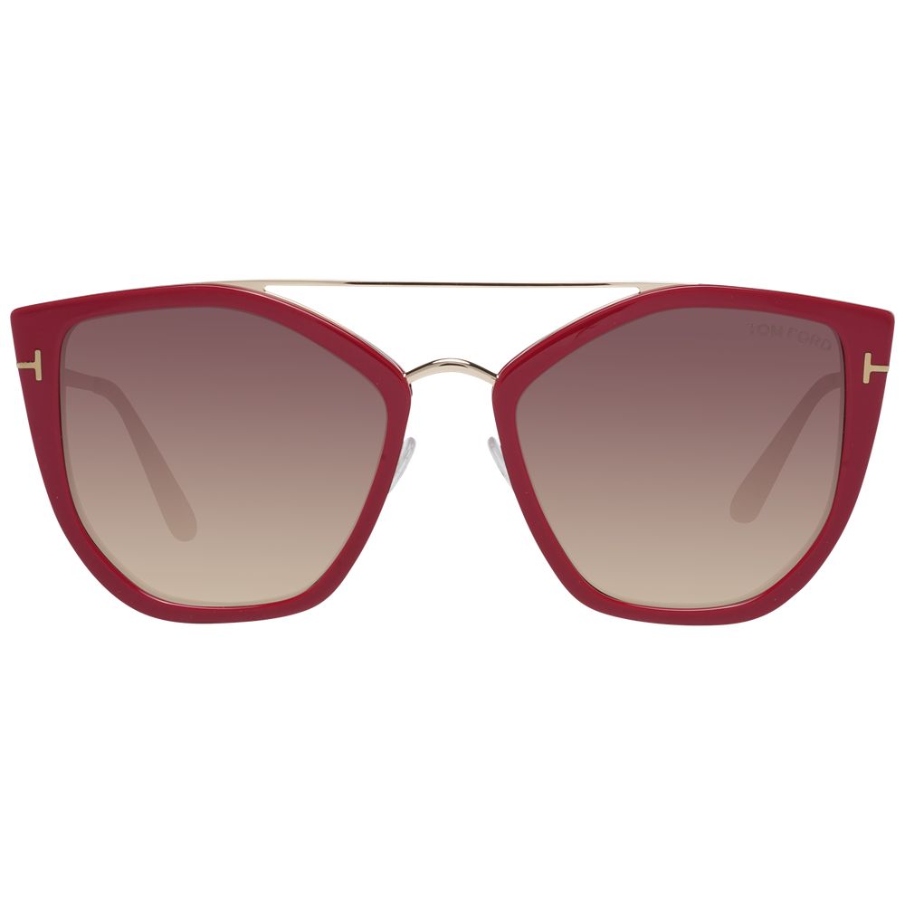 Burgunderrote Sonnenbrille für Damen