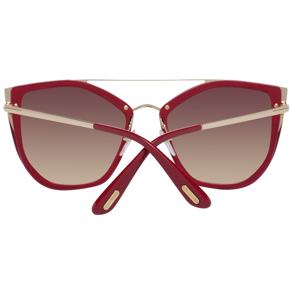 Burgunderrote Sonnenbrille für Damen