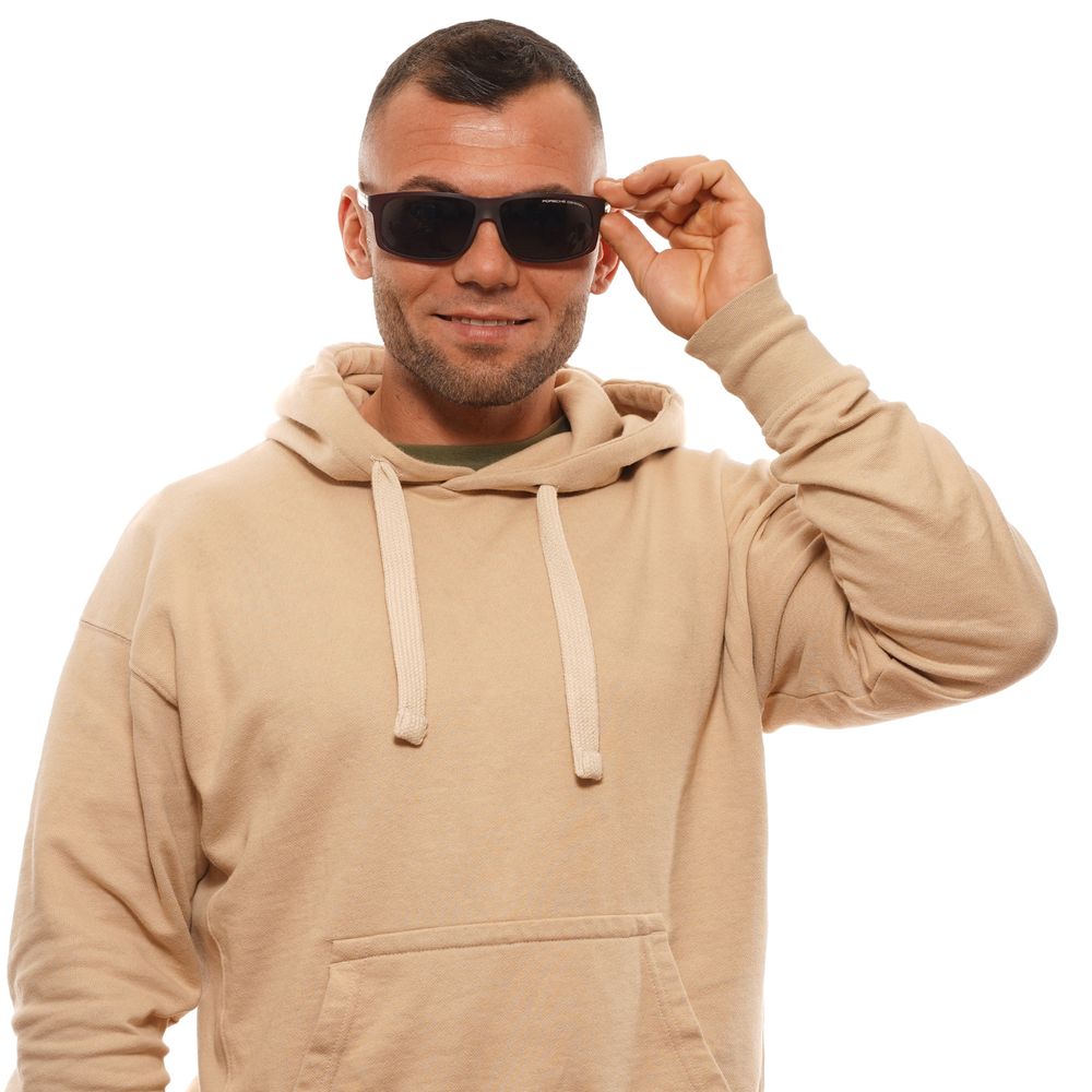Burgunderrote Sonnenbrille für Männer