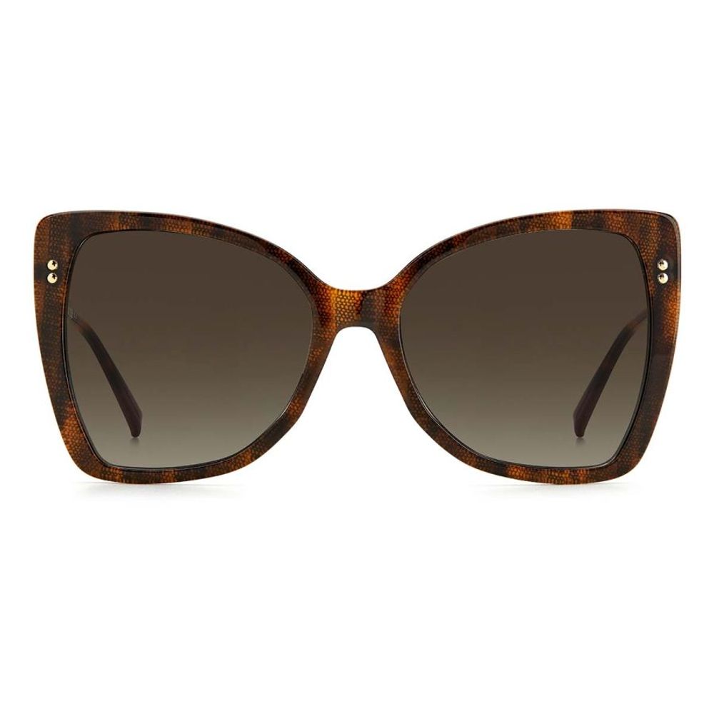 Braune Sonnenbrille aus Metall