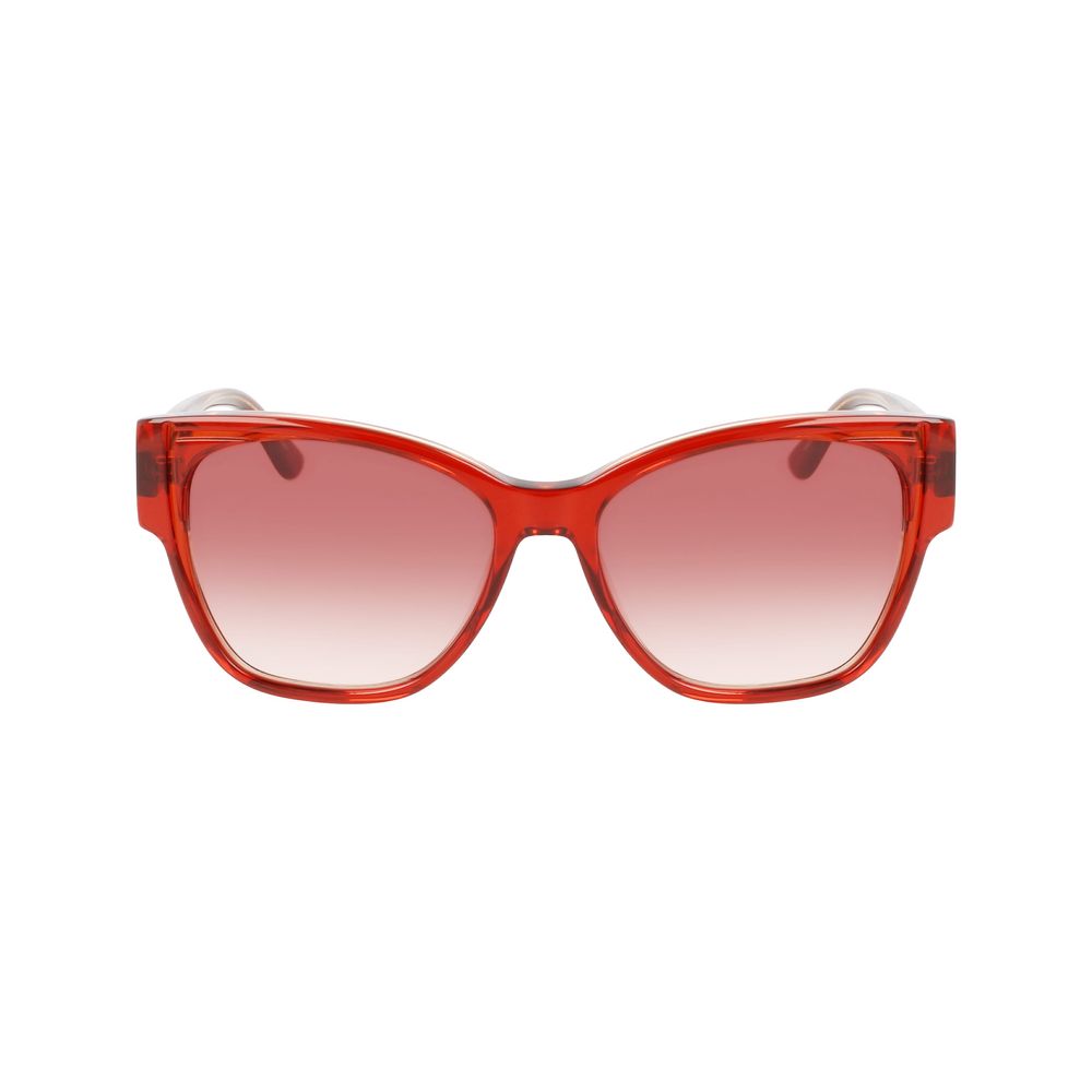 Orangefarbene Sonnenbrille aus Acetat