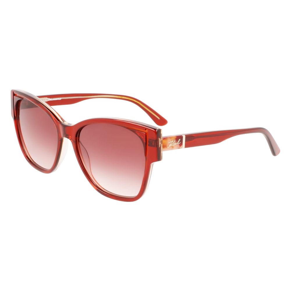 Orangefarbene Sonnenbrille aus Acetat