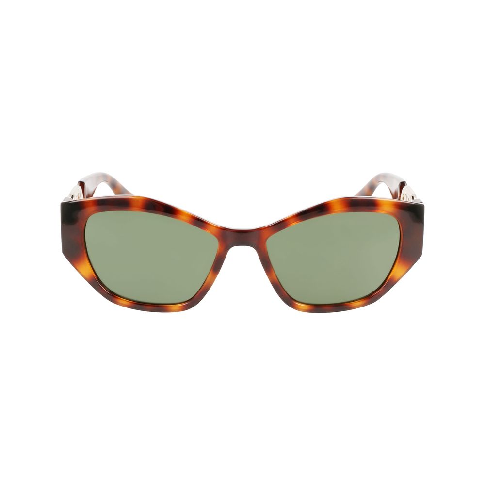 Braune Sonnenbrille mit Spritzguss-Optik