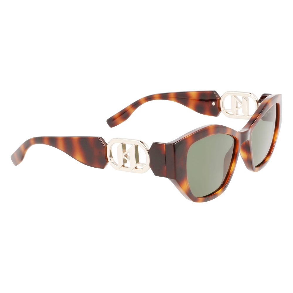 Braune Sonnenbrille mit Spritzguss-Optik
