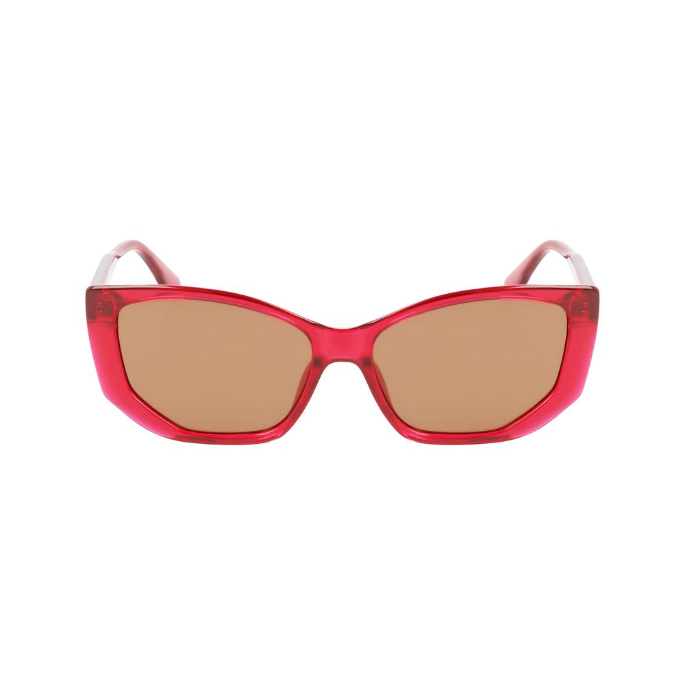 Rote Sonnenbrille mit Spritzguss-Optik