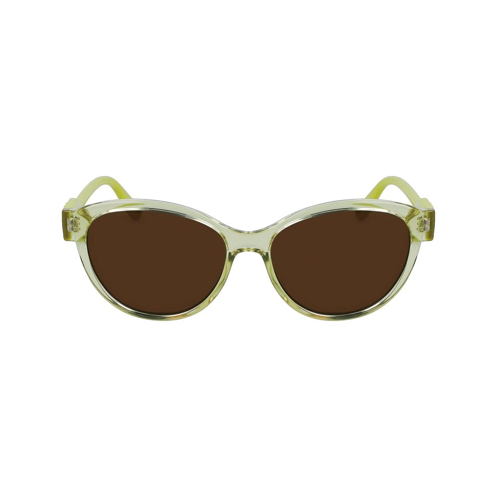 Gelbe Sonnenbrille mit Spritzguss-Optik