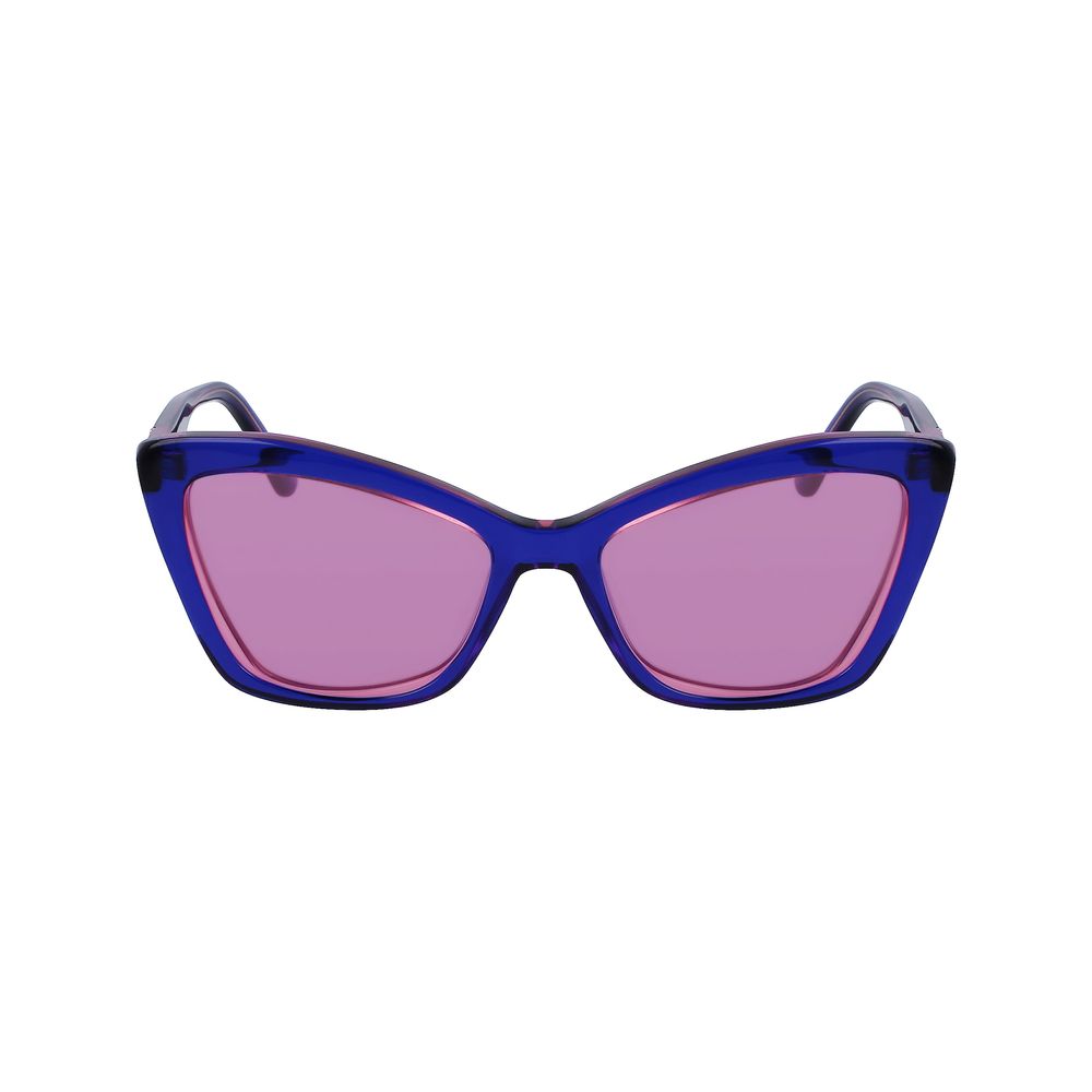Blaue Sonnenbrille aus Acetat