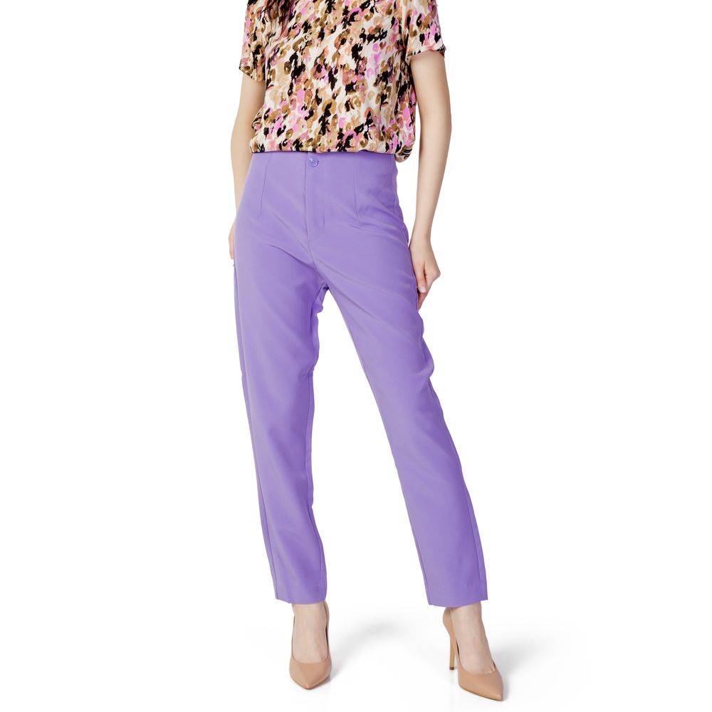 Lilafarbene Jeans und Hose aus Polyester