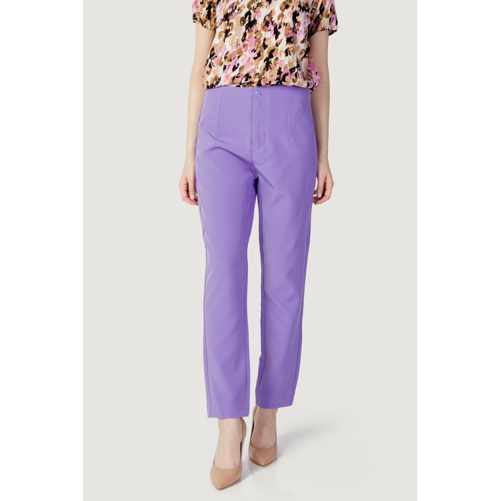 Lilafarbene Jeans und Hose aus Polyester