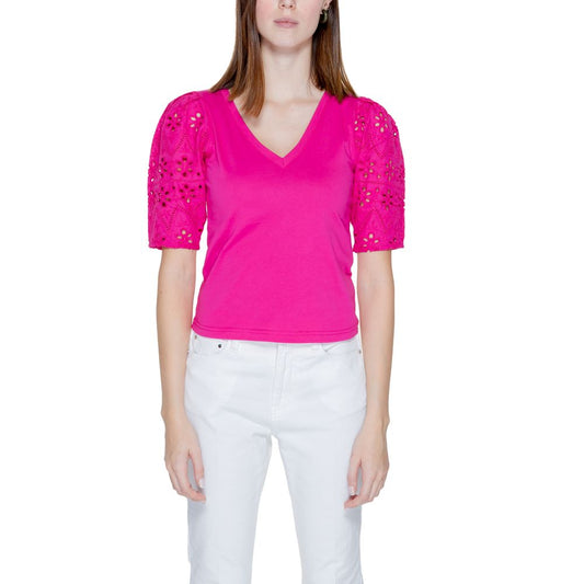 Rosa Baumwolltops und T-Shirts