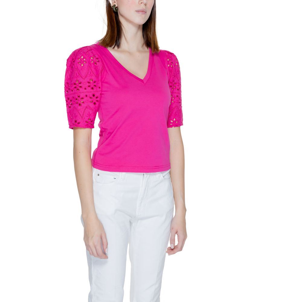 Rosa Baumwolltops und T-Shirts