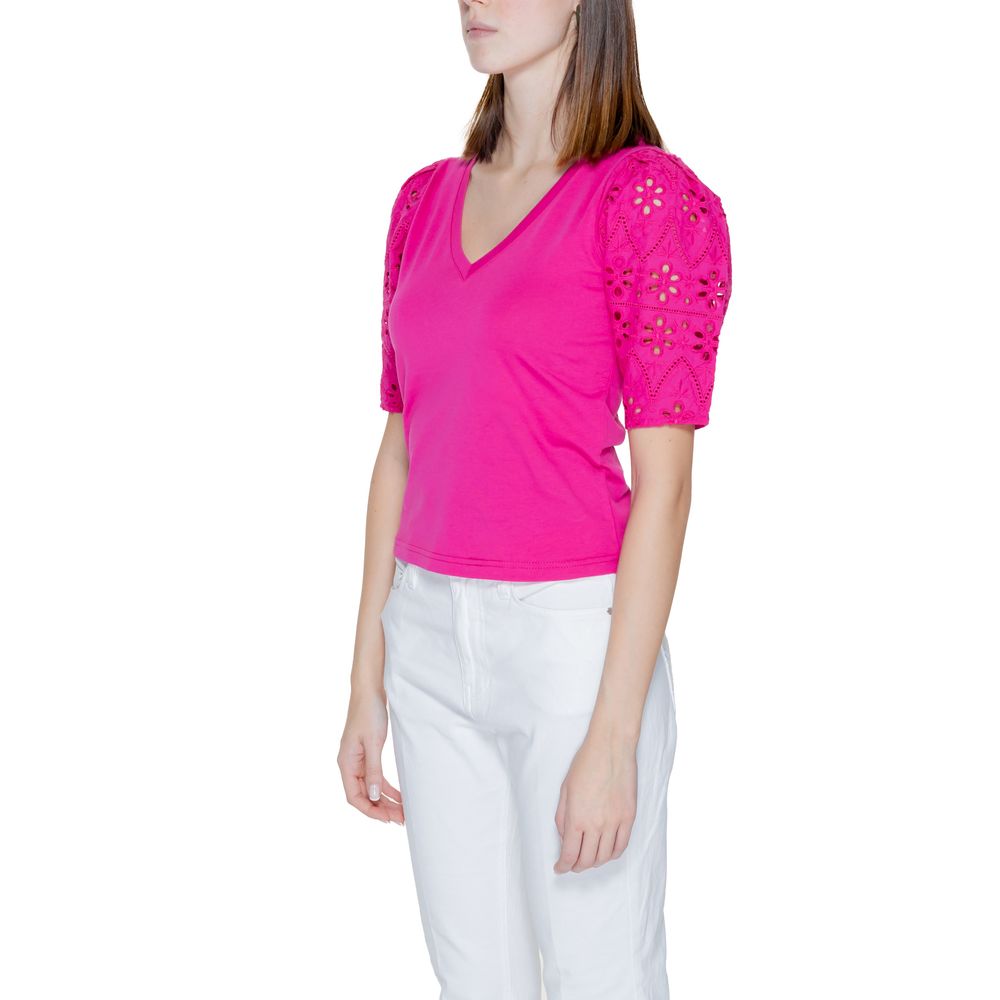 Rosa Baumwolltops und T-Shirts