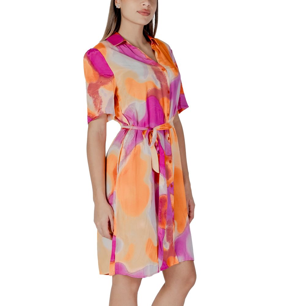 Oranges Baumwollkleid