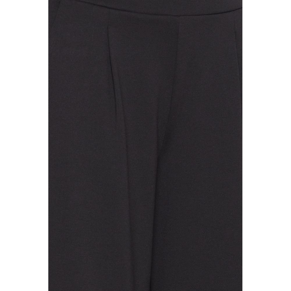 Black Recycled Polyester Jeans & Pant