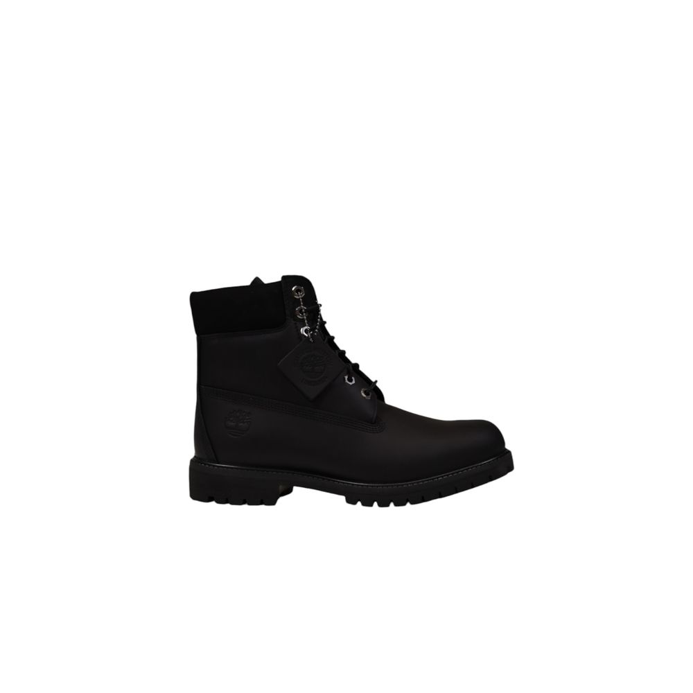 Black Suede Leather Boot