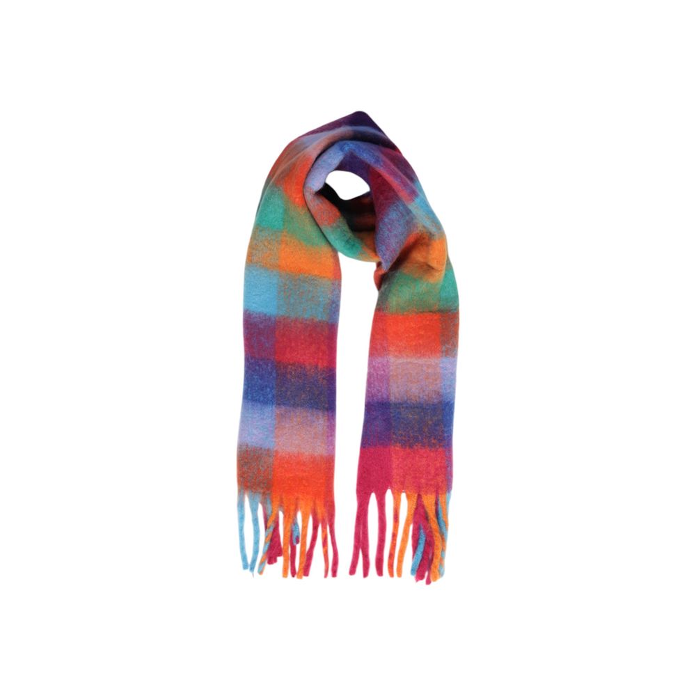 Orangefarbener Schal aus recyceltem Polyester