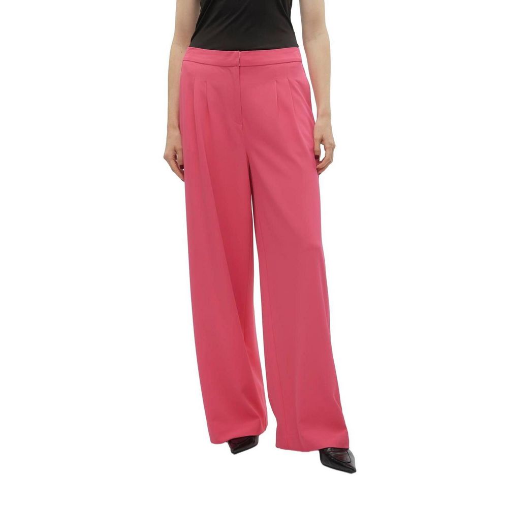 Rosafarbene Jeans und Hose aus Polyester