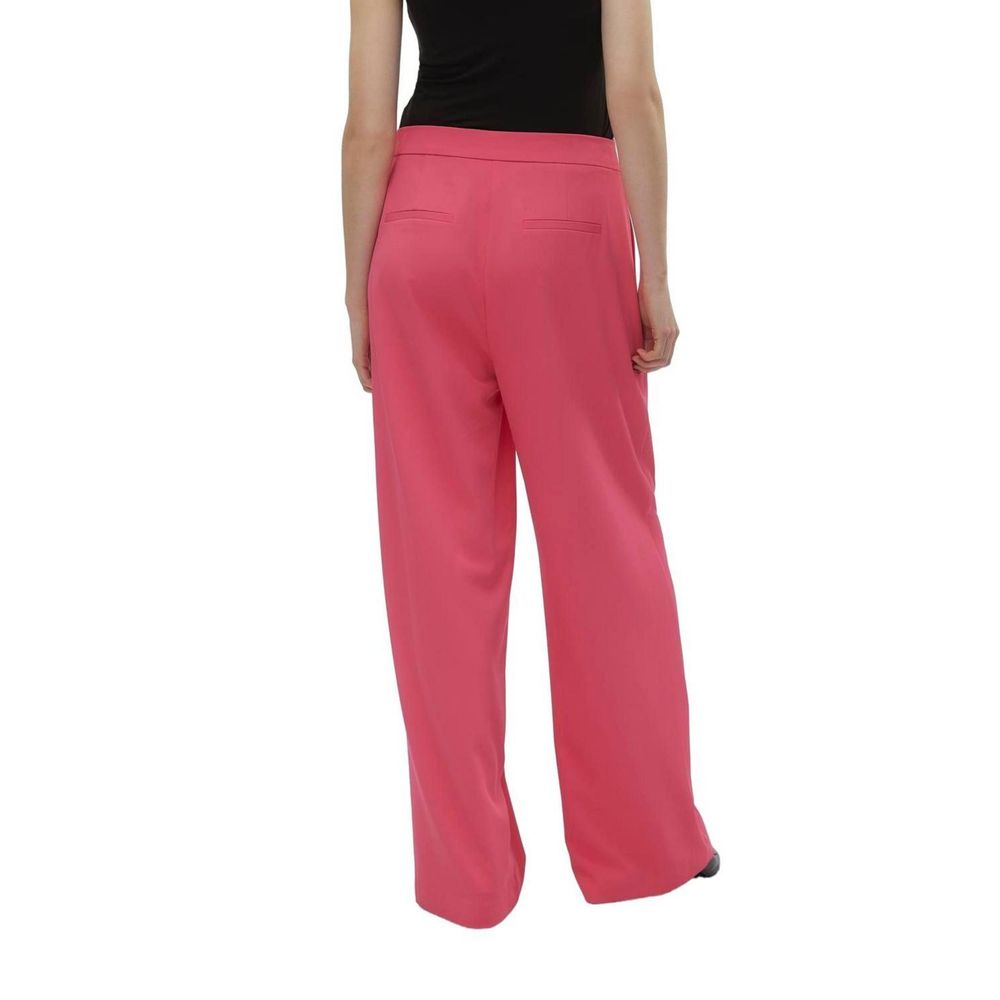 Rosafarbene Jeans und Hose aus Polyester