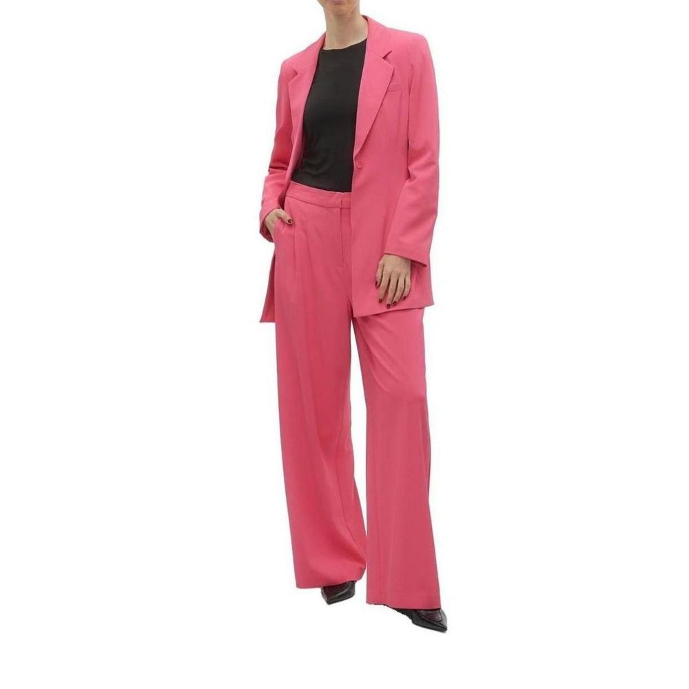 Rosafarbene Jeans und Hose aus Polyester