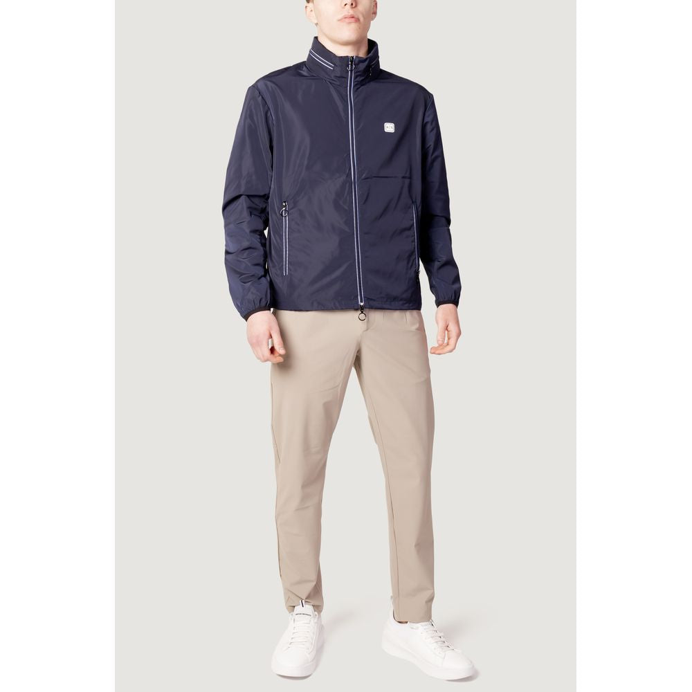 Blue Polyester Jacket