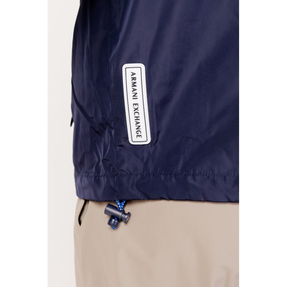 Blue Polyester Jacket