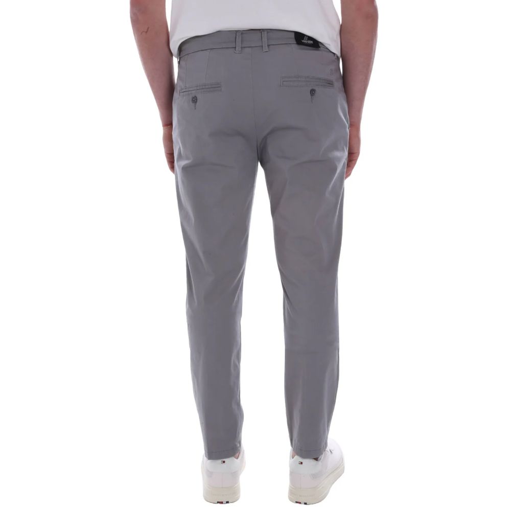 Gray Cotton Jeans & Pant