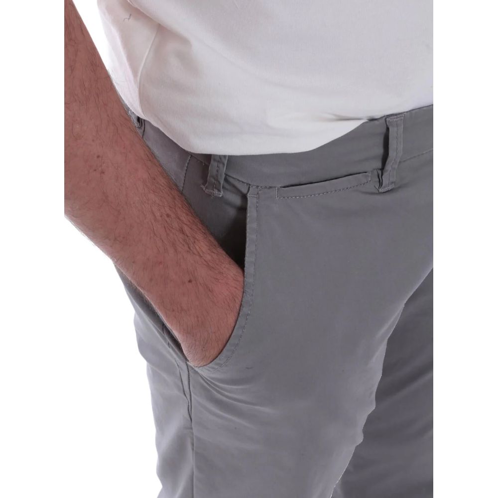 Gray Cotton Jeans & Pant