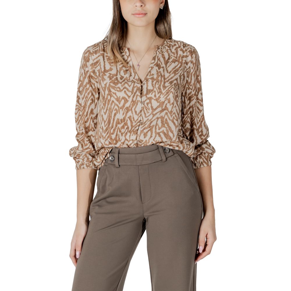 Beige Viscose Shirt