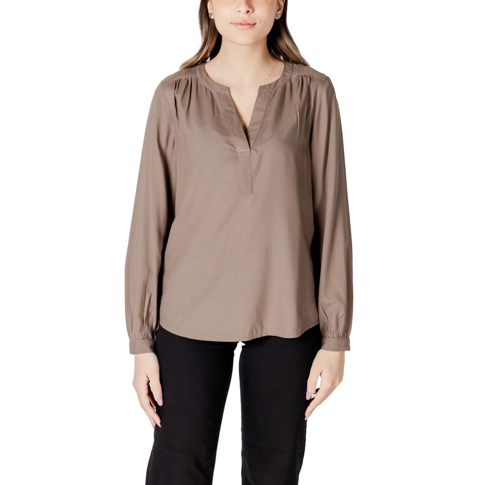 Beige Viscose Shirt