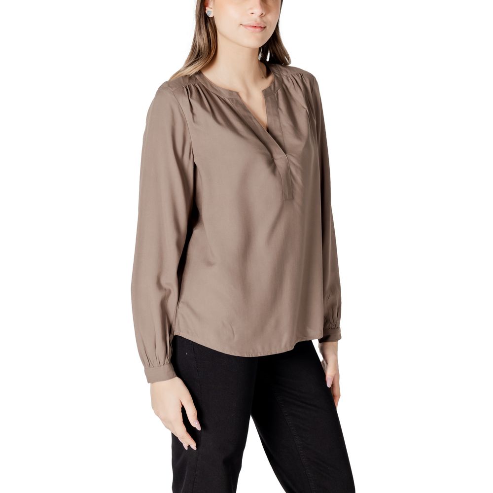 Beige Viscose Shirt