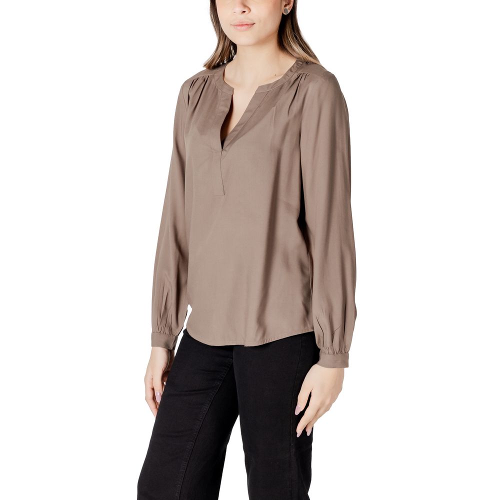 Beige Viscose Shirt