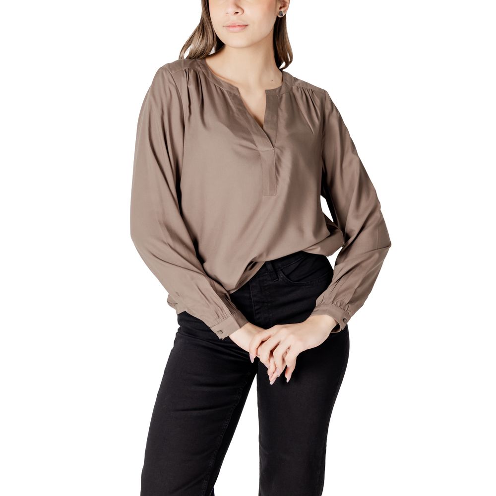 Beige Viscose Shirt