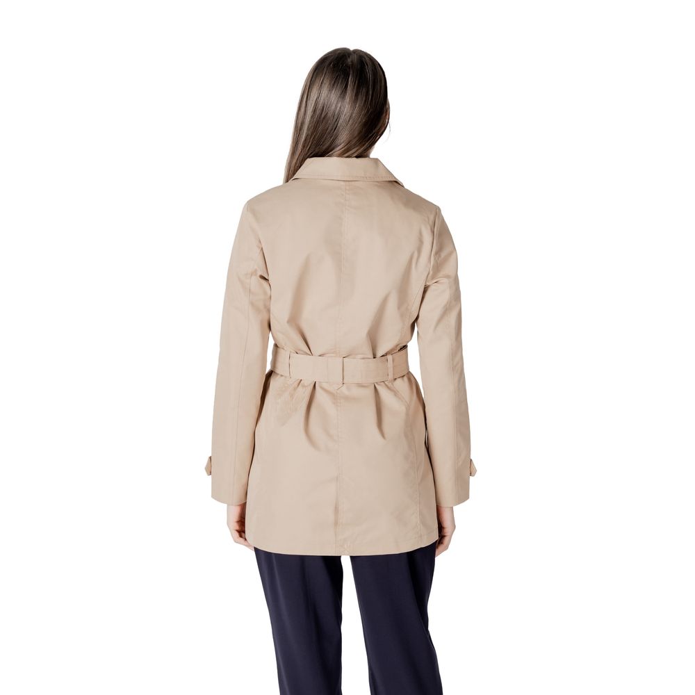 Beige Cotton Jackets & Coat
