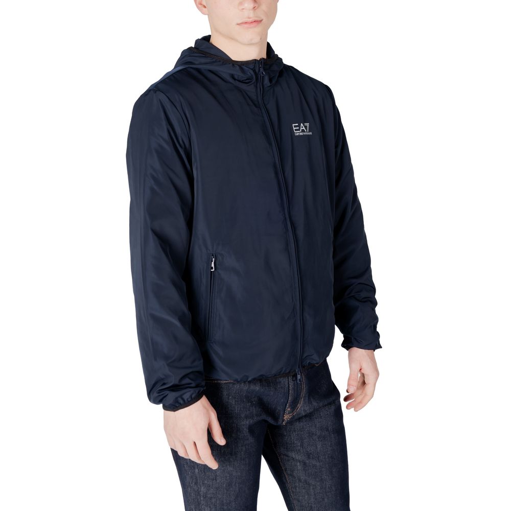 Blue Polyester Jacket
