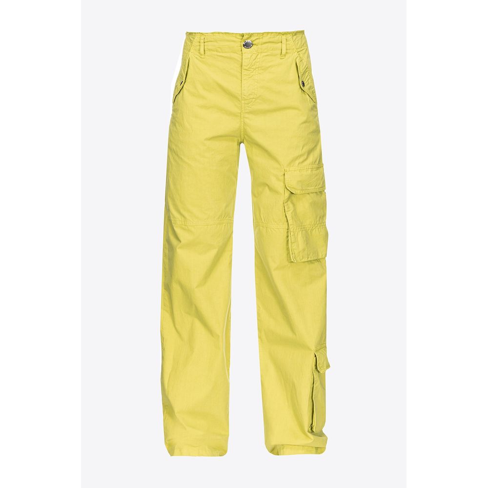 Green Cotton Jeans & Pant