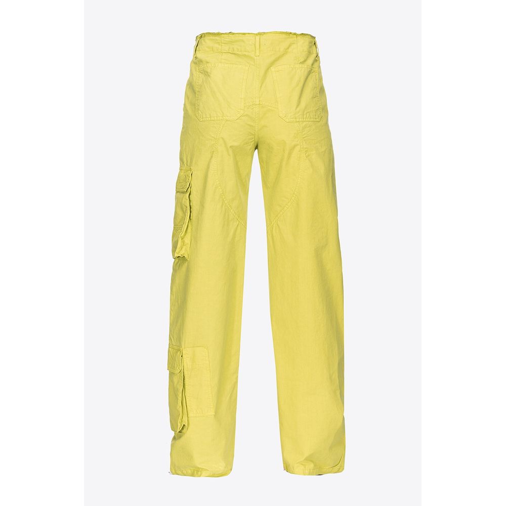 Green Cotton Jeans & Pant