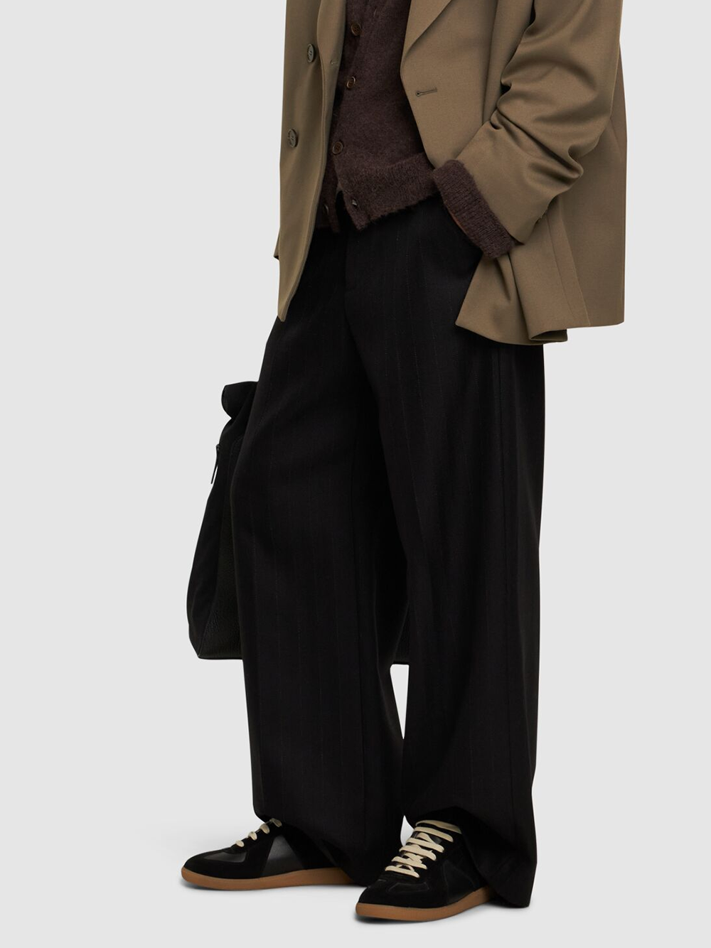 Low Leather And Suede Sneakers