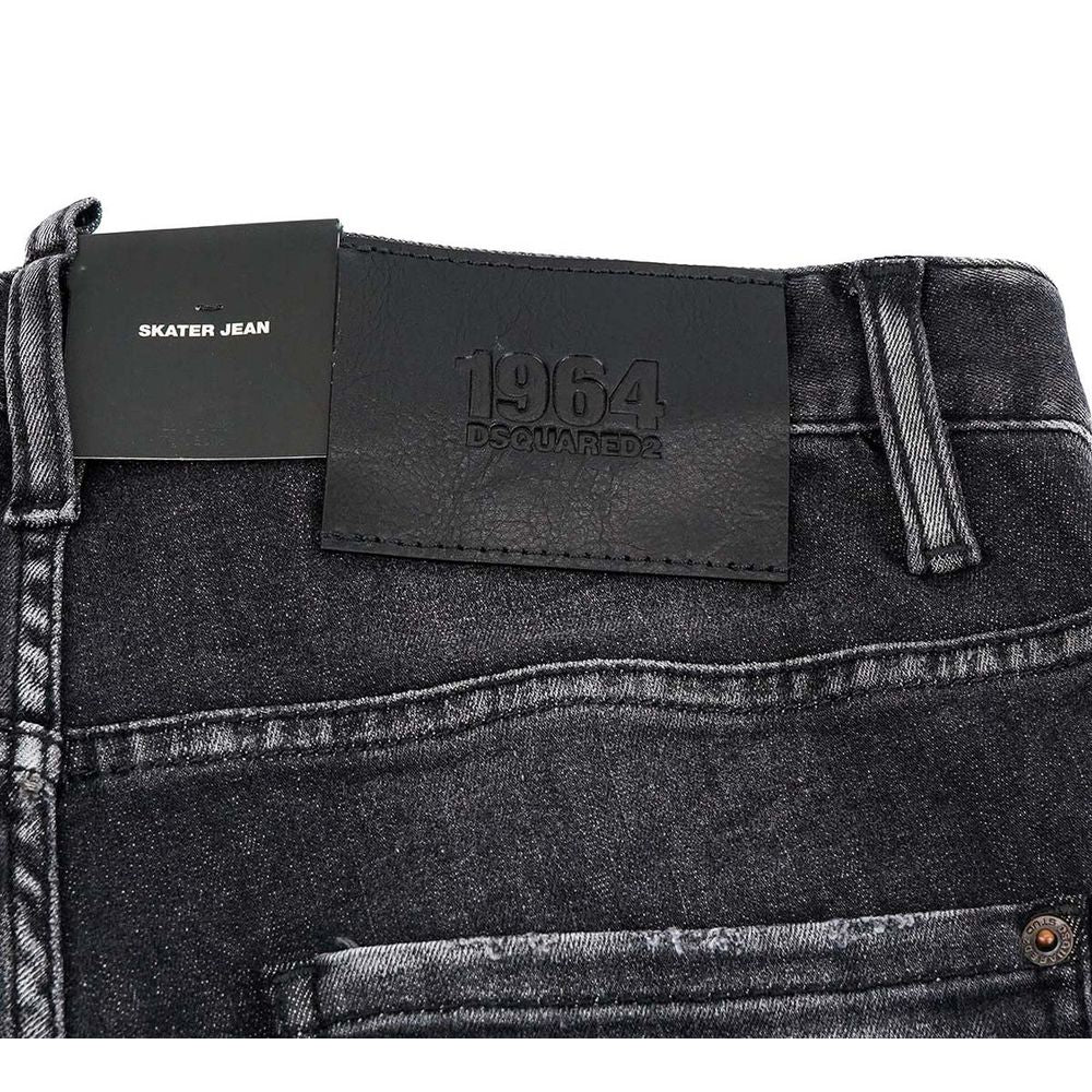 Black Cotton Jeans & Pant