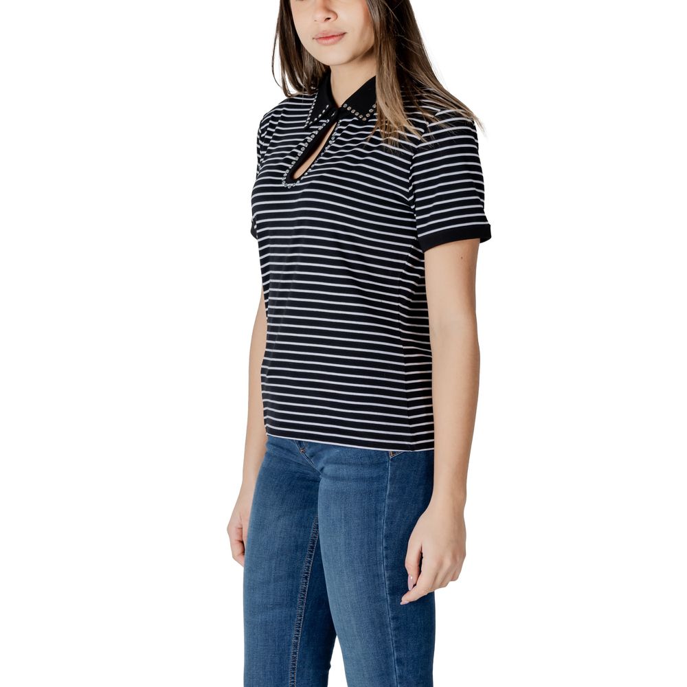 Black And White Cotton Tops & T-Shirt
